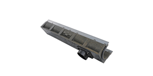 Poly Fortis 1000 mm mit Stutzen auf Federseite