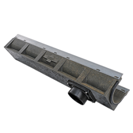 Poly Fortis 1000 mm mit Stutzen auf Federseite